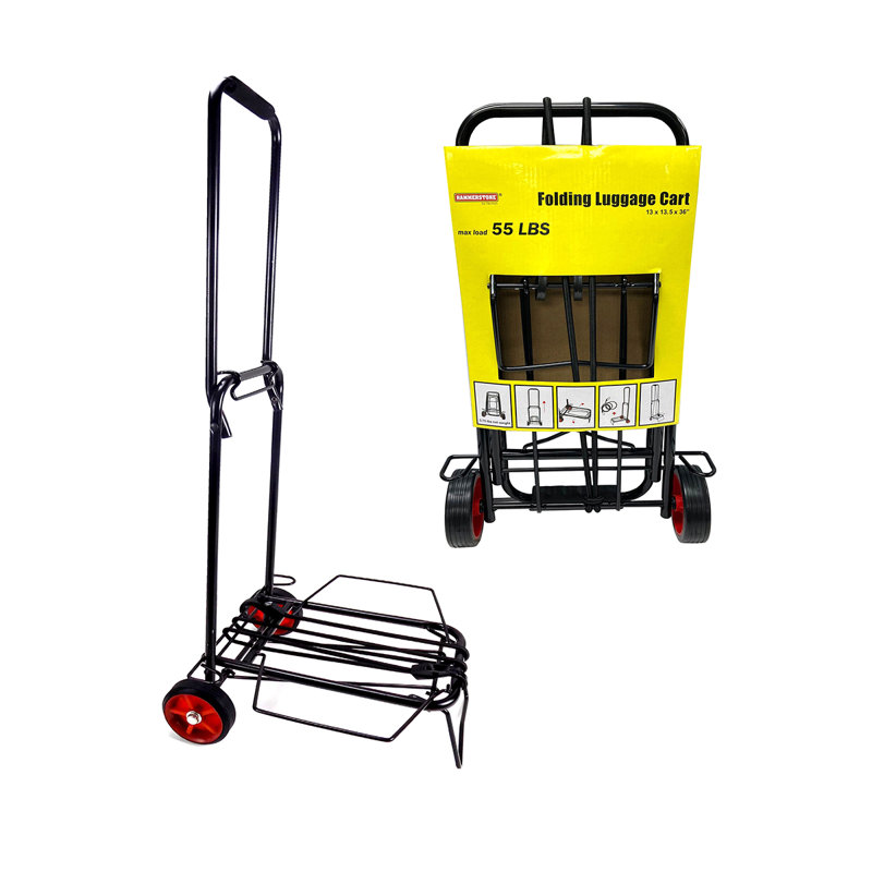 Chariot à bagages à main, H 34 po x l 11,75 po x P 14,75 po