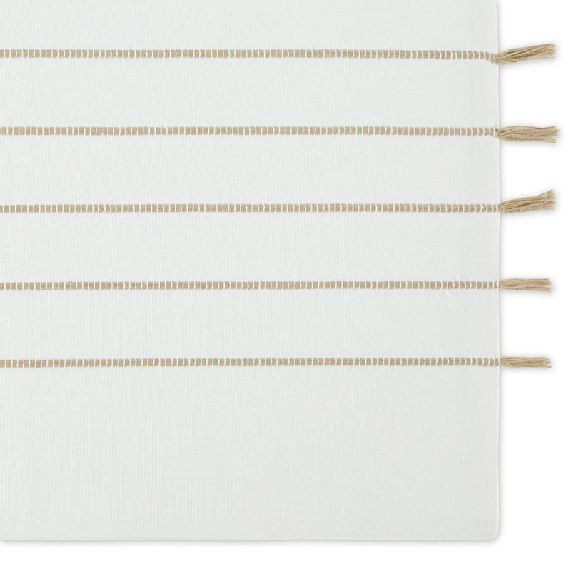 Ensemble de napperons en coton 4 pièces, Blanc