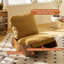 Chaise berçante confortable, fauteuil oscillant rembourré de haute qualité, structure en bois massif, parfaite pour une chaise d'appoint-1751096985