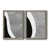 Toile avec cadre gris