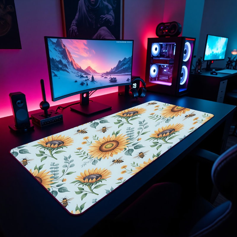 Polyester Desk Pad, 14.4x12.1