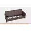 Ensemble de 2 chaises longues d'extérieur mixtes en rotin et osier avec accoudoirs courbés-1348965519
