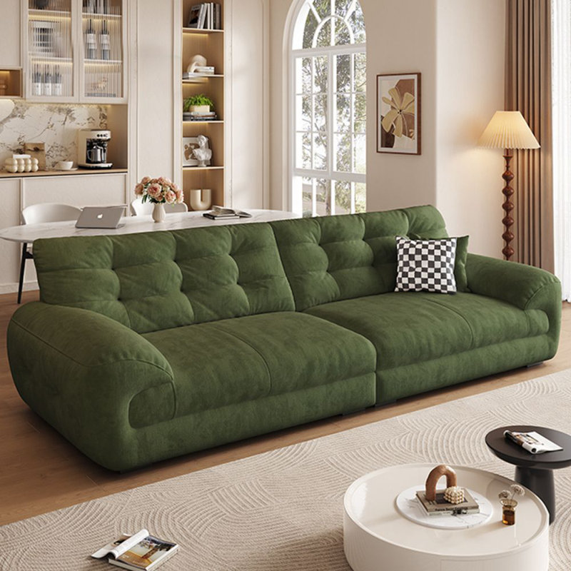 Canapé modulaire en chenille vert, H 37,01 po x l 110,63 po x P 43,31 po, 4, Vert