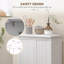 Armoire de rangement pour garde-manger de 41 po, armoire de cuisine autoportante avec 12 portes, portes doubles, étagère à 5 niveaux