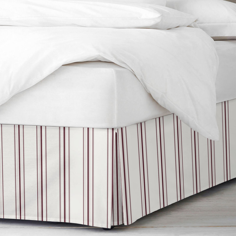Jupe de lit August, 15", Double, Merlot