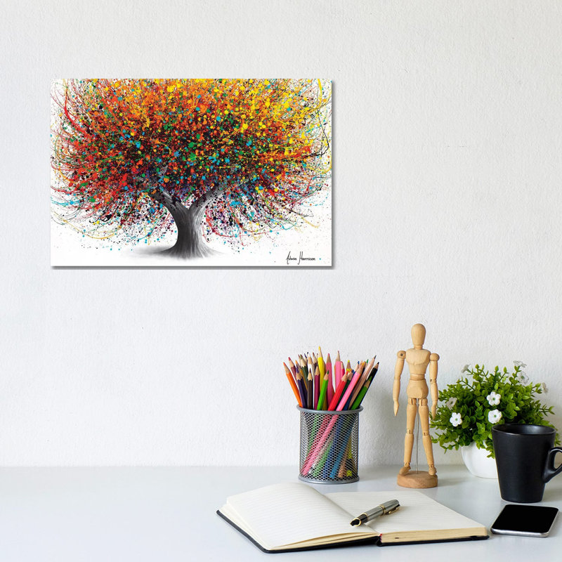 Arbre de festivité - Giclée sur toile tendue avec châssis