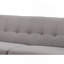Ensemble de canapé, mélange de polyester, pieds en bois massif, rembourrage en mousse haute densité avec coussins décoratifs et conception matelassée