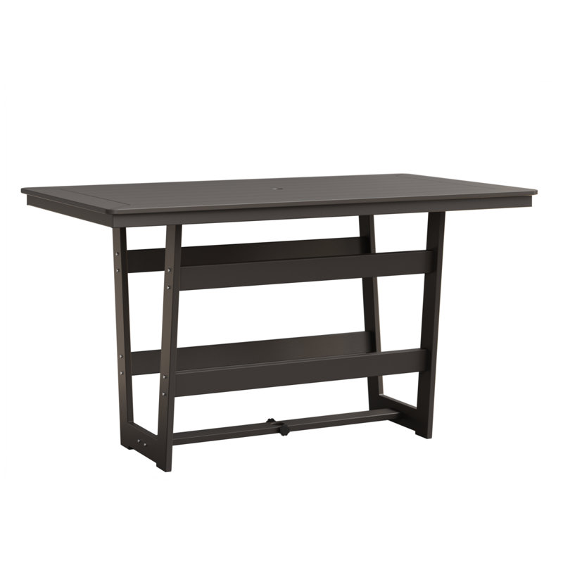 Table de bar rectangulaire Berlin, Graphite