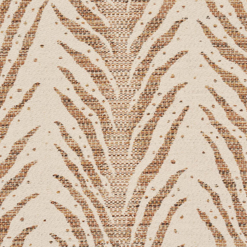Schumacher X Celerie Kemble Creeping Fern Fabric, Brown