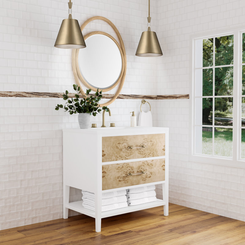 Ensemble de meuble-lavabo simple 36 po Olena, 8 po