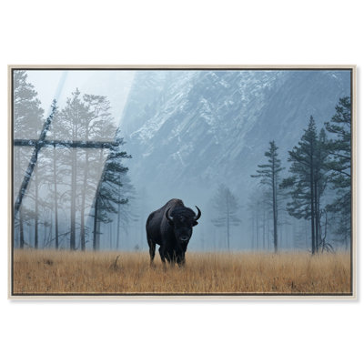 Mountain Bison II Print by Oliver Gal