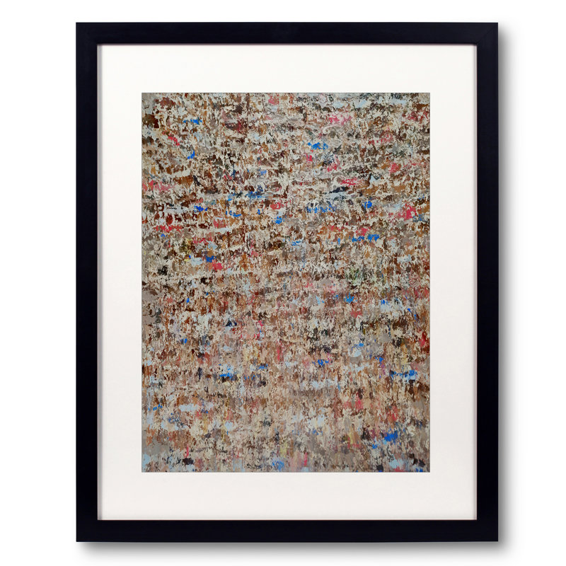 Multiple Brush Strokes Print by Angel Estevez, Black Framed Paper, 21.25" H x 17.25" W