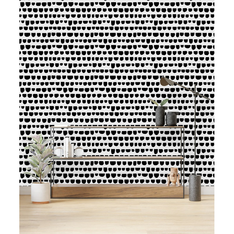 Panneau de papier peint abstrait Huesman, L 2,08 pi x L 18,75 pi