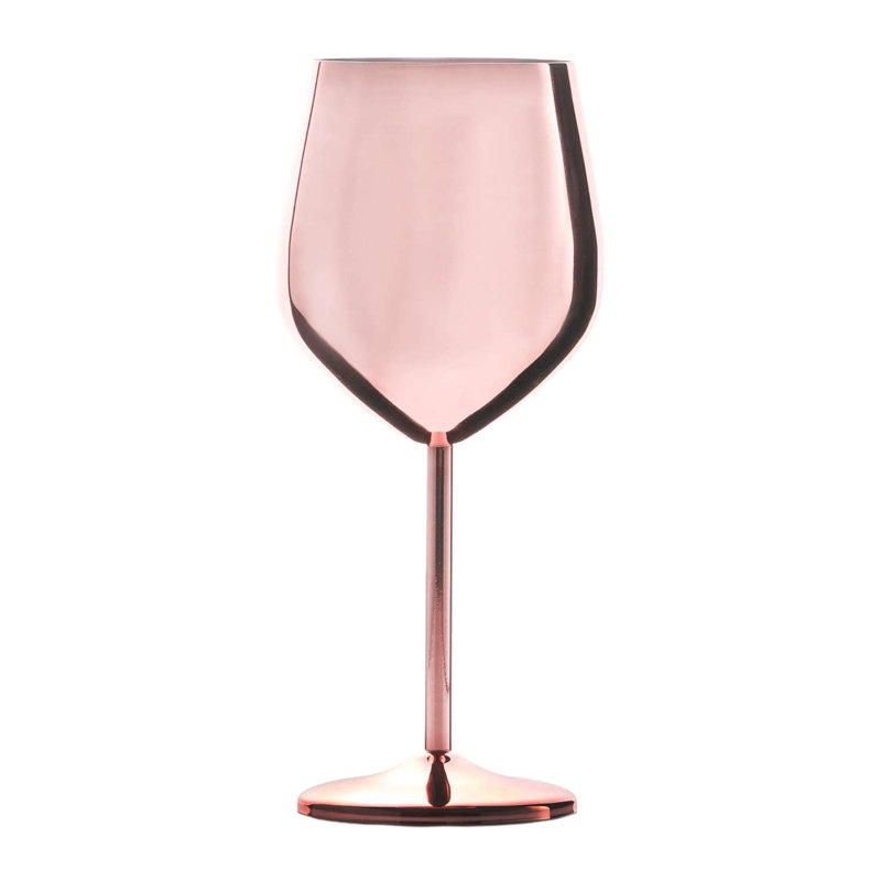 400ml Stainless Steel White Wine Glass Set, Rosa