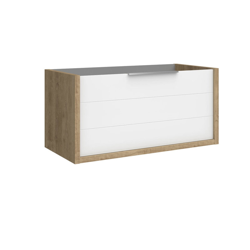 Armoire-lavabo 2 tiroirs DAX Modena, Blanc mat