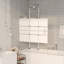 Bralan 1400mm H Folding / Bi-Fold Semi-Frameless Tub Door with Clear Glass-1344009663