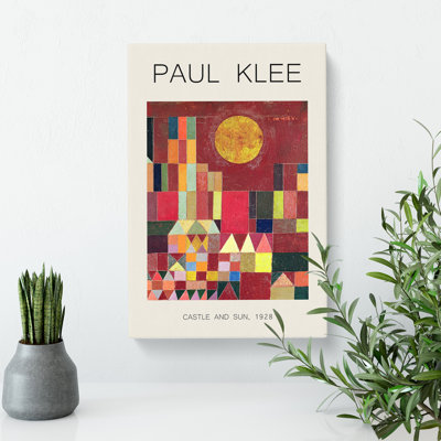 Slot Og Sol Print by Paul Klee - Wrapped Canvas