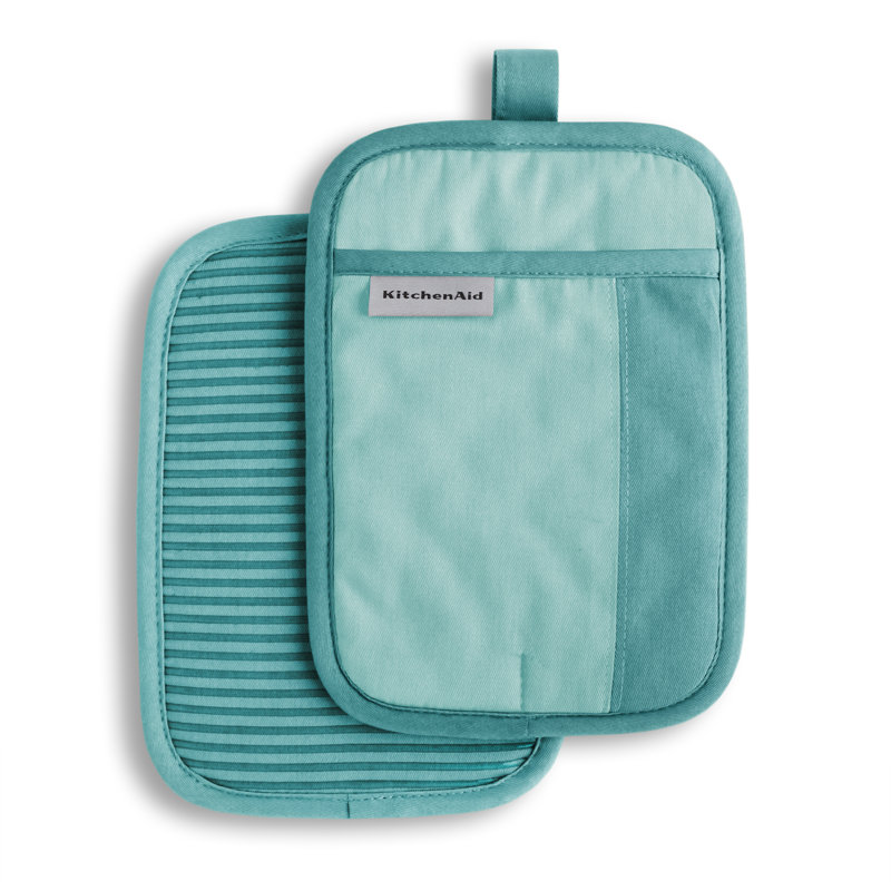 KitchenAid Beacon 2-Piece Potholder, Aqua Sky
