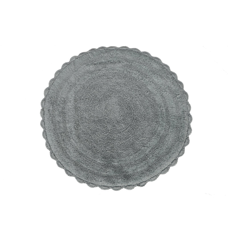 Tapis pour salle de bain 100% coton, Gris