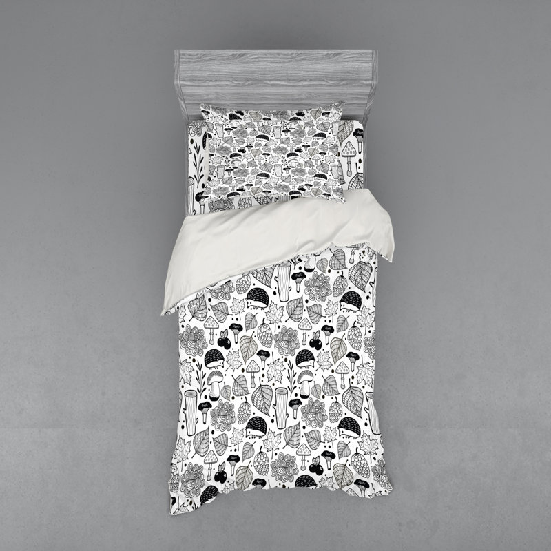 Ensemble de housse de couette hedgehog, Housse de couette simple TG + 2 articles suppléme