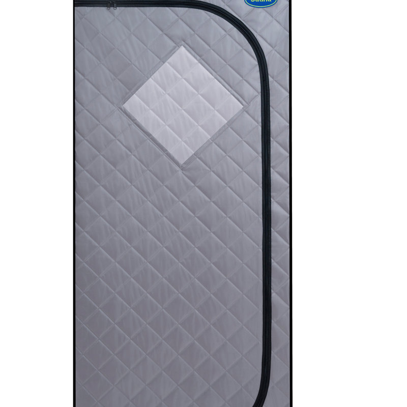 Portable Full Size Grey Infrared Sauna Tent–Personal Home Spa, With Infrared Panels, Heating Foot Pad, Controller, Foldable Chair ,Reading Light. Easy To Install. Fast Heating, With FCC Certification
