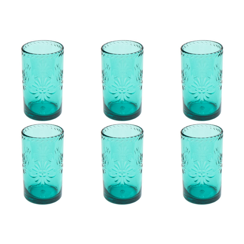 Talavera Stemless, Clear, 13.3 oz, Set of 6, Sarcelle
