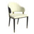 LeisureMod 5-Piece Dining Set, Modern 36-Inch Round Kitchen Table and 4 Upholstered Dining Chairs, PU Leather Mid Century Dinette Set with Metal Pedestal Base for Small Spaces, Apartment, and Café-693532461