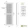 True Fit PVC Two Equal Louver Shutters