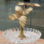 Plateau en cristal à niveaux avec palmier bronze Ormolu