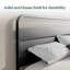 Sana Low Profile Metal Bed Frame with Wood Details-1026488607-1026488605