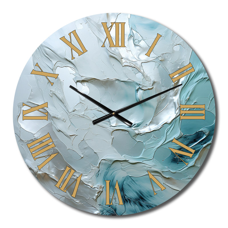 Horloge murale argentée, Petit