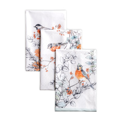 Cotton Floral Tea Towel Kitchen Towel