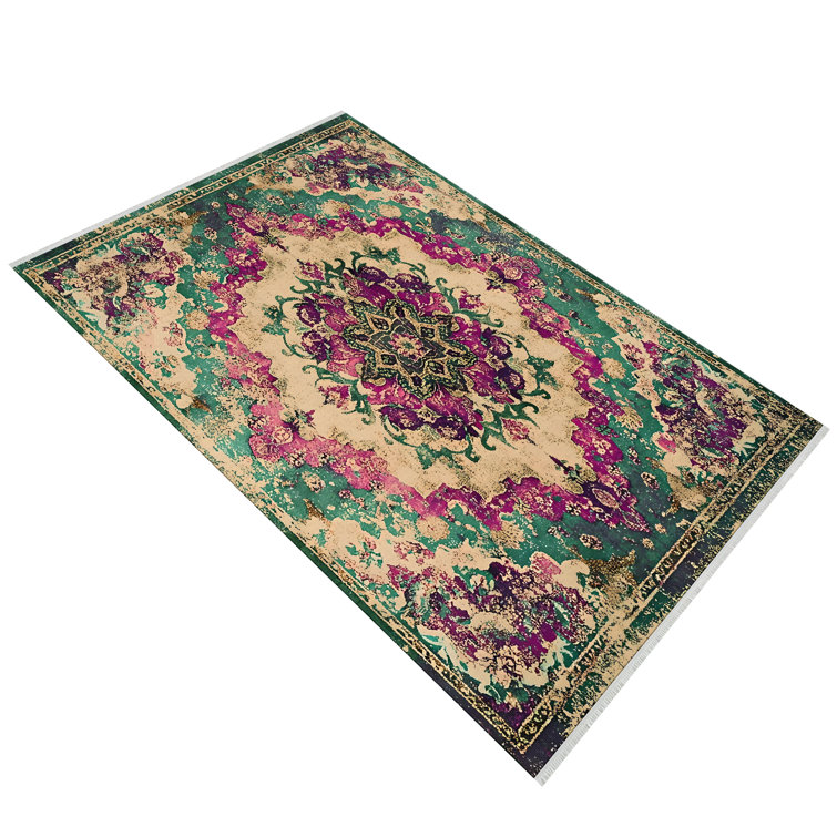 Langley Street Azriel Machine Printed Machine Woven Area Rug | Wayfair ...