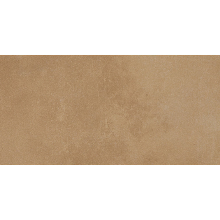 Literary License 12'' W x 24'' L Porcelain Concrete Look Singular Tile