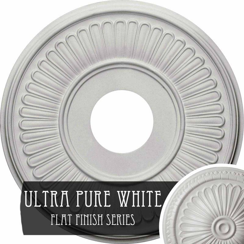 Médaillon de plafond Endurathane Berkshire, P 15 3/4 po x P 3 7/8 po x P 3/4 po (convient aux auvents jusqu'à 7 po)
