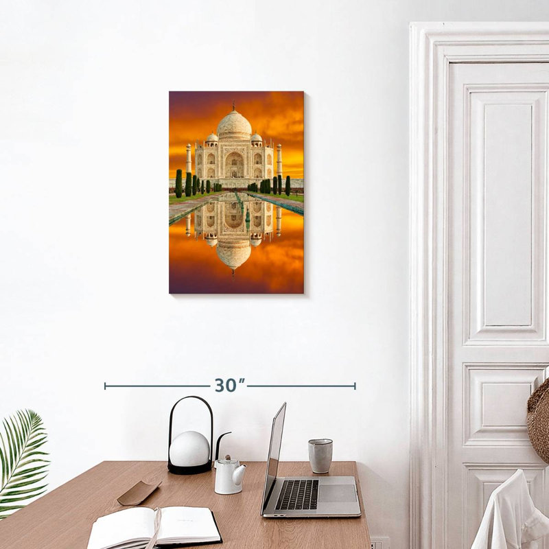 Aime Taj Mahal At Sundown, 24" H x 16" W