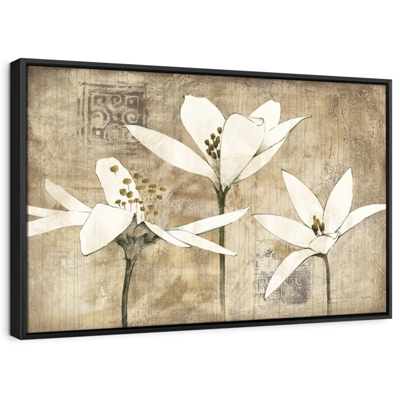 «Pencil Floral III Wall Art», H 9 po x l 13 po