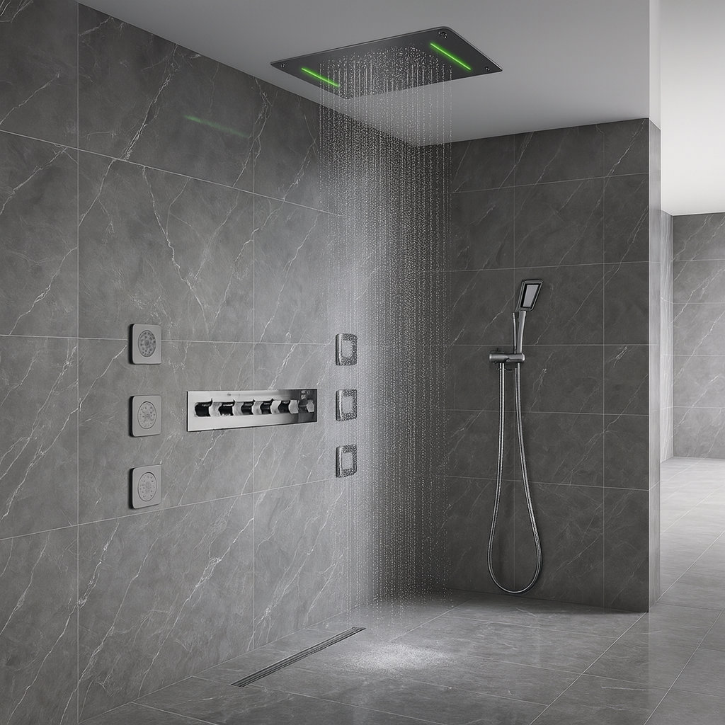 FontanaShowers Fontana Reno Brass Multi-Function Shower System ...