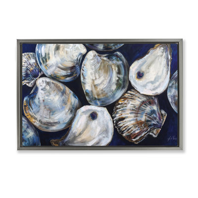  Seashell Shore Finds Canvas by Jeanette Vertentes