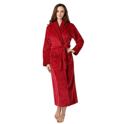 Gracelyn Fleece Girl / Woman+ Mid-Calf Bathrobe with Pockets