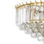 Luxury 5-Light Tiered Round Crystal Brass Chandelier 