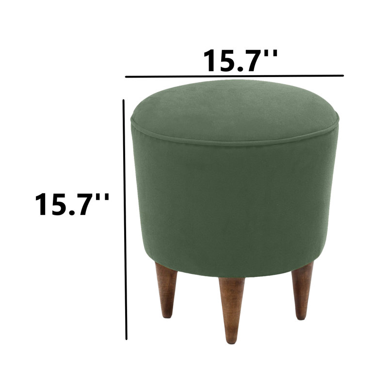 Repose-pieds Catie, Polyester vert