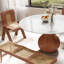 Ikerne Farmhouse Kitchen Table Vase-shaped Pedestal Dining Table Circular For 4/6/8-427910744-427910745