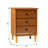 Haney 3-Drawer Solid Wood Nightstand-1894905291