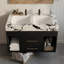 Meuble-lavabo mural avec lavabo en céramique frittée-121071580