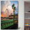 « london eye, river thames », reproduction de photo sur toile tendue