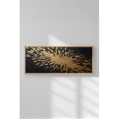 Superbe peinture décorative en panneau de fibres à densité moyenne, 12,9 po x 27,6 po | Cadre 100% bois massif (épaisseur: 0,8 pouce) | Impression numérique de haute qualité sur panneau de fibres à densité moyenne à 100% (épaisseur: 0,1 pouce) | Art mural parfait pour la décoration de la maison et du bureau