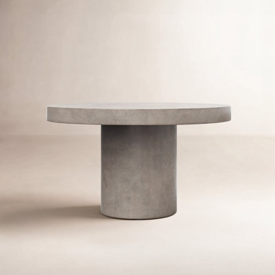Kareen Concrete Pedestal Dining Table