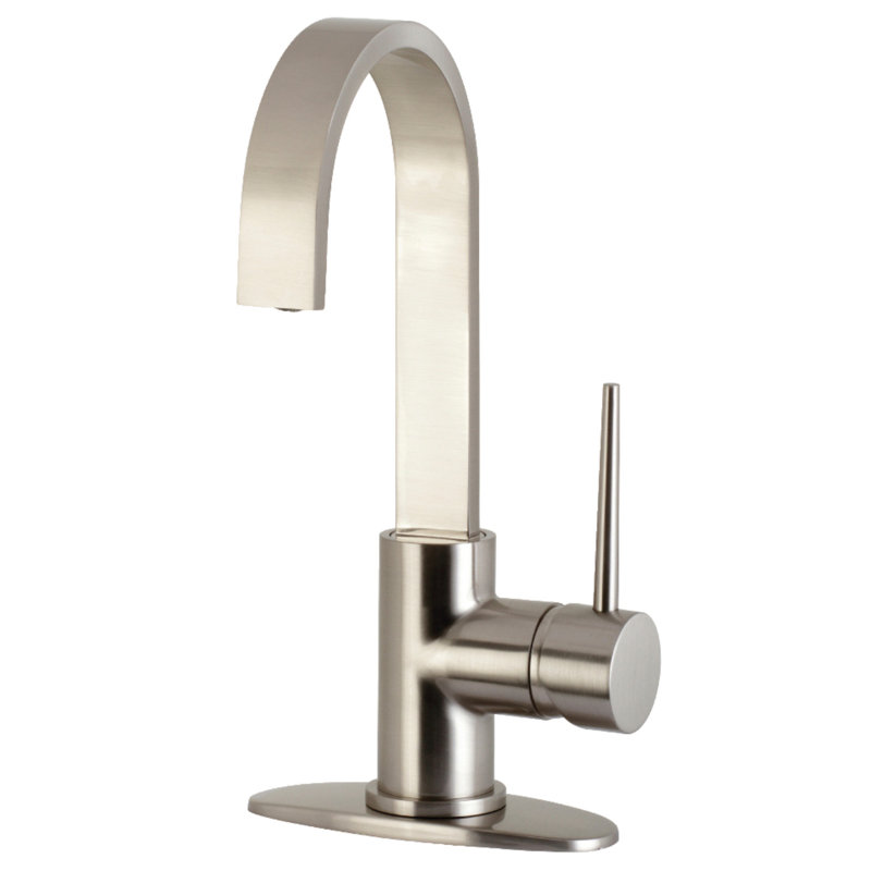 New York Bar Faucet, Brushed Nickel