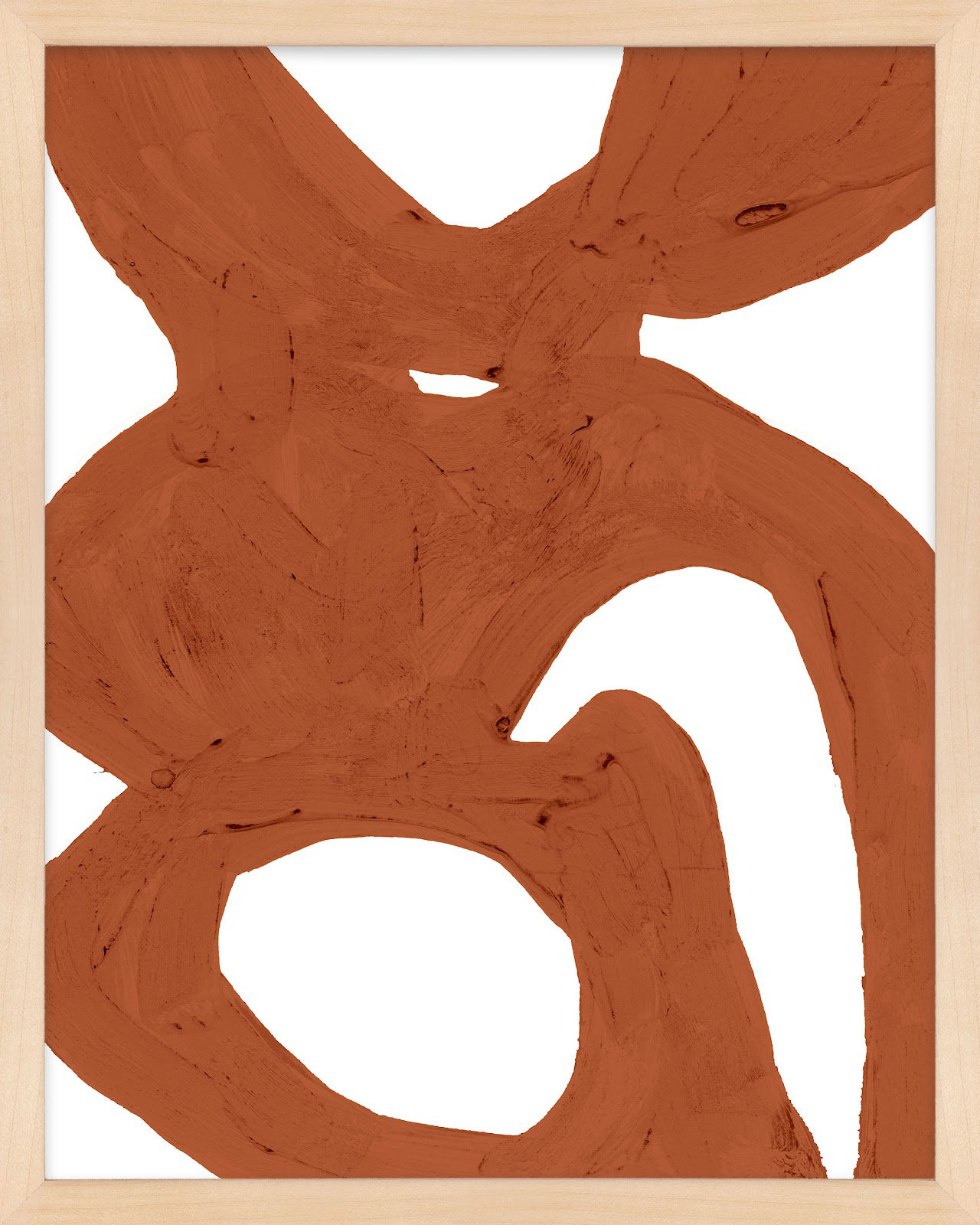 Goodall "Copper Harmony 1" Print, 30" H x 24" W x 1.25" D, Brown Framed